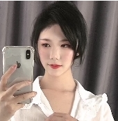 《抖娘利世》透视雪纺碎花内衣