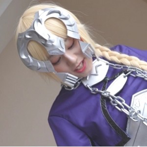FGO贞德cosplay服装套装，10件套+1件配件，尺码96，颜色为白色和灰色，支持百度云资源下载，附带自链