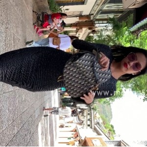 透视连衣裙高跟长腿美女