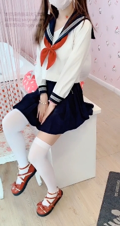 精选赛高酱JK水手服网红妹子苗条白嫩美感十足