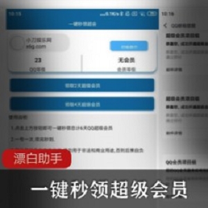 一键秒领超级会员漂白助手